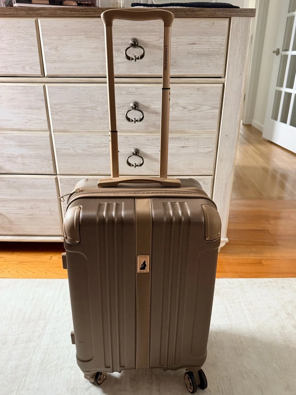 London Fog Metallic Bronze Carry-On Spinner Luggage